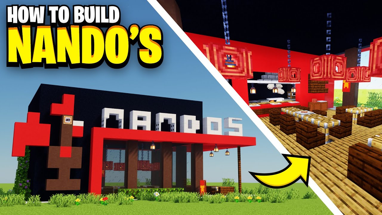 How To Build A NANDO'S (Restaurant) In Minecraft!