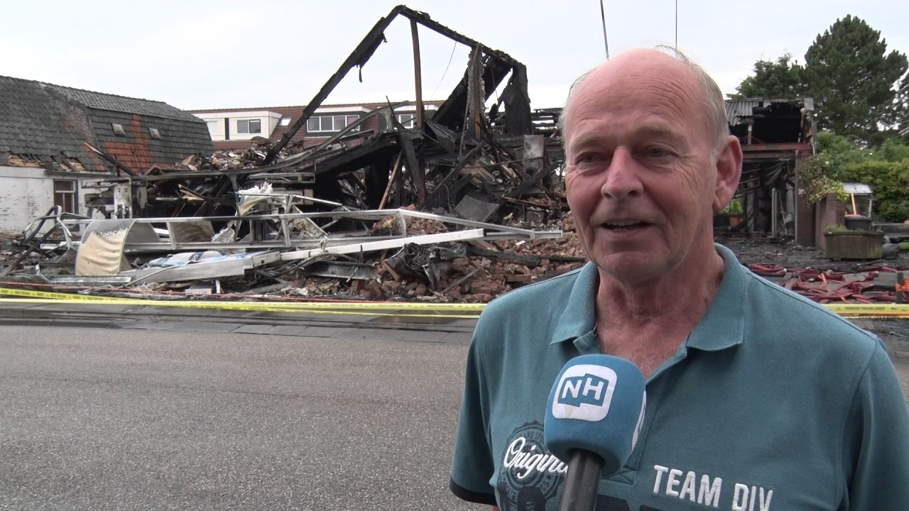 Asbest vrijgekomen bij zeer grote garagebrand 't Zand