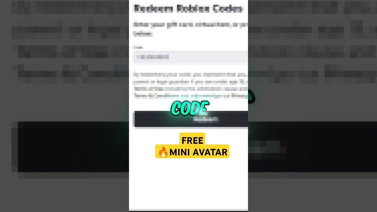🤑 БЕСПЛАТНАЯ ИДЕЯ ДЛЯ МИНИ-АВАТАРА | БЕСПЛАТНАЯ МИНИ-ФИГУРА | ПРОМОКОД В ROBLOX #roblox