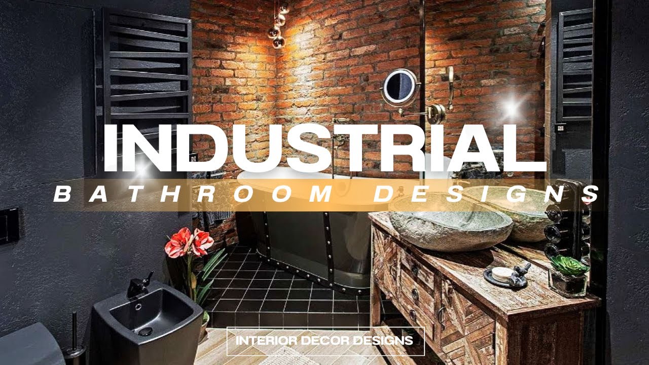WOW! INDUSTRIAL STYLE BATHROOM DESIGN IDEAS | HOW TO MASTER MINIMALIST INDUSTRIAL BATHROOM DECOR