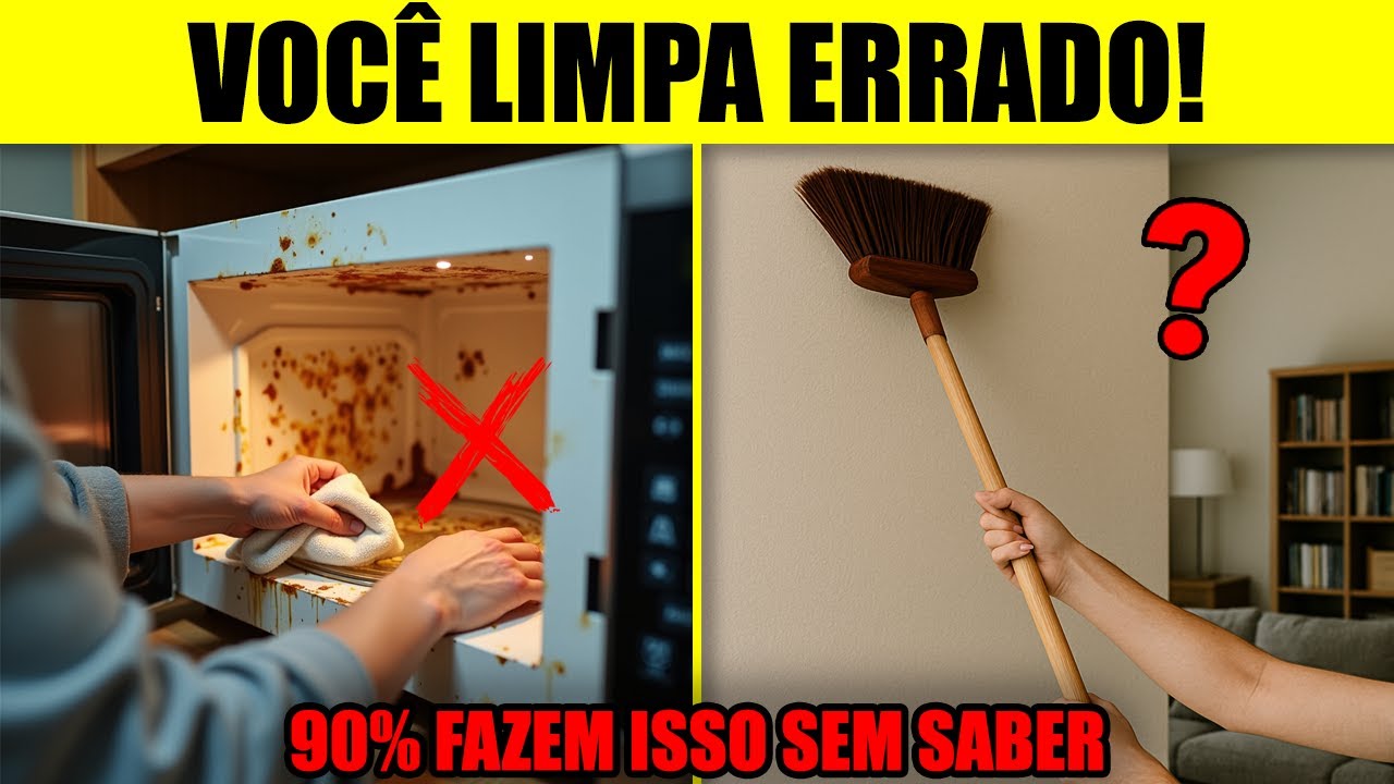 20 ERROS DE LIMPEZA que DESTROEM sua casa aos poucos (você faz pelo menos 8) - Dicas de Limpeza