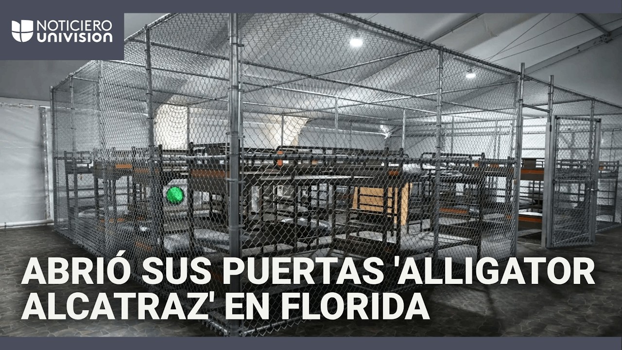 En medio de la polémica, así abrió sus puertas 'Alligator Alcatraz' y opera pese a las denuncias