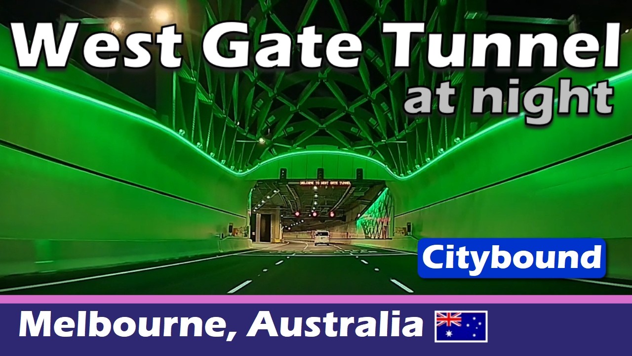 Night Drive on West Gate Tunnel (Citybound)| Melbourne, Victoria, Australia