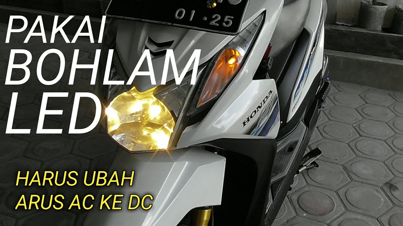 PASANG LED DI BEAT FI ??? BEGINI CARA UBAH ARUS AC KE DC NYA