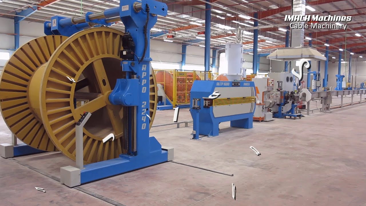 Walking in a cable factory. #cable #machinery