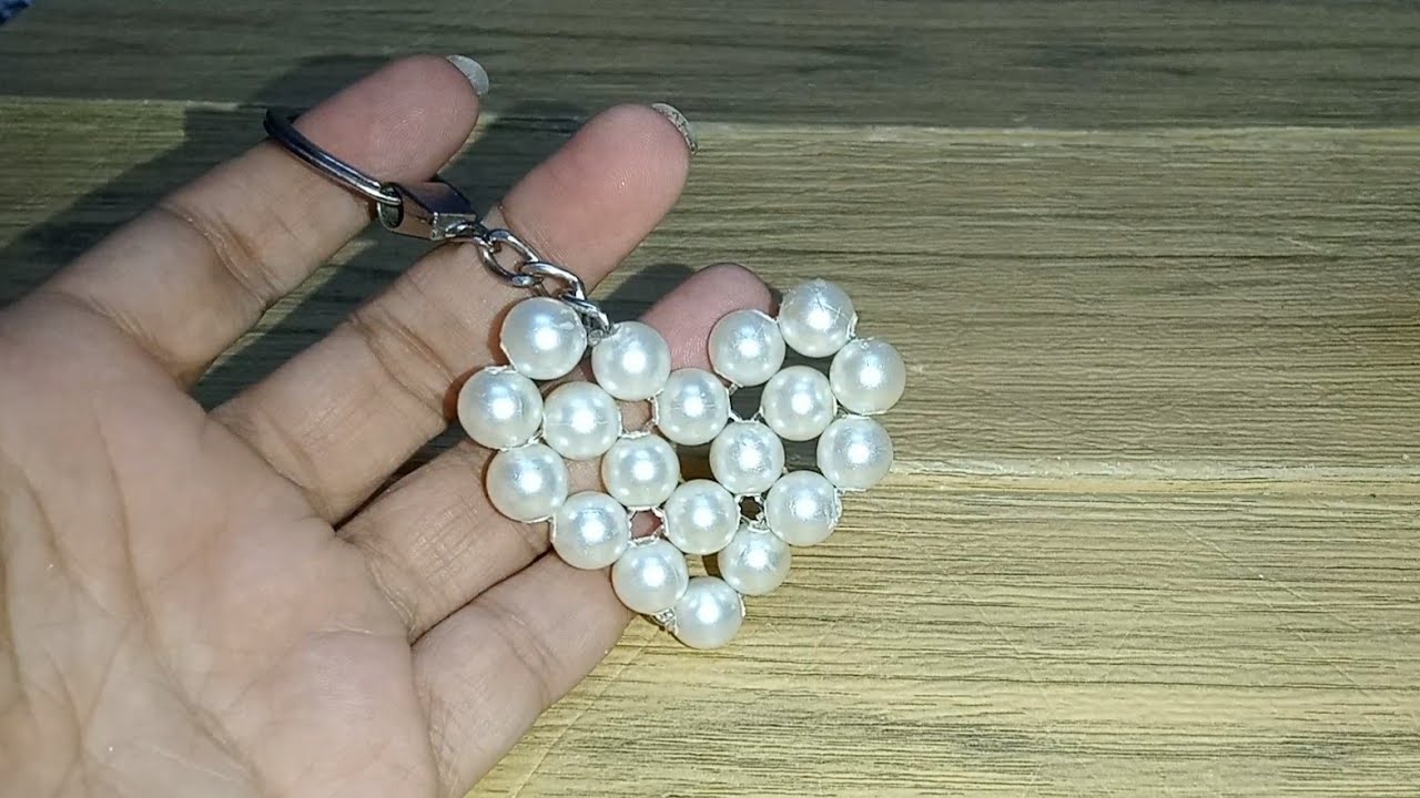 ميدالية قلب بالخرز بفكرة جديدة ومختلفة 💖 أسهل طريقة للمبتدئين خطوة بخطوة