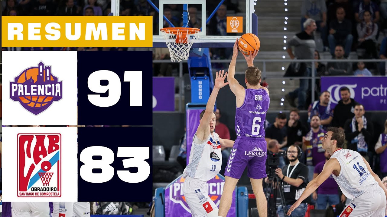 S&Uacute;PER AGROPAL PALENCIA 91-83 MONBUS OBRADOIRO | RESUMEN PRIMERA FEB
