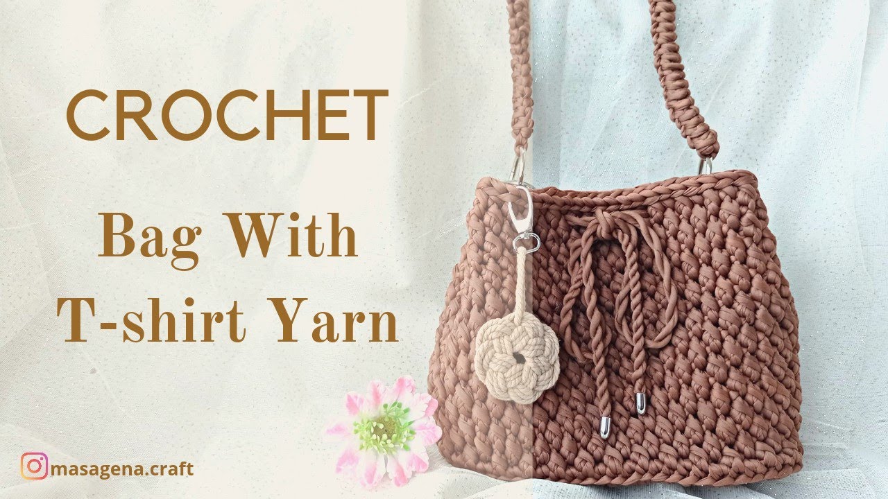 CROCHET BAG Part. 3 (How to Crochet Bag with T-shirt Yarn)