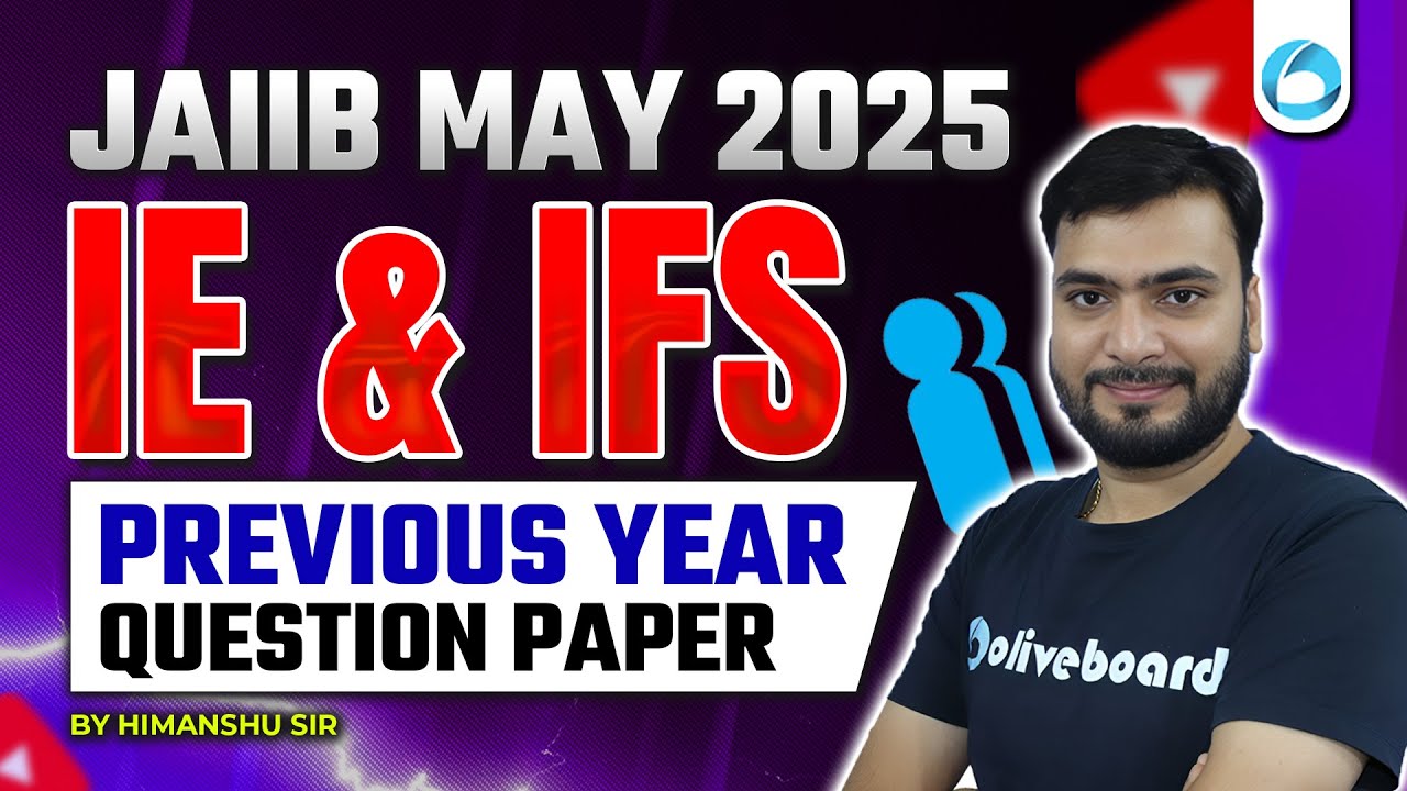 JAIIB IE and IFS Previous Year Question 2024 | JAIIB Previous Year Question Paper | JAIIB IE IFS