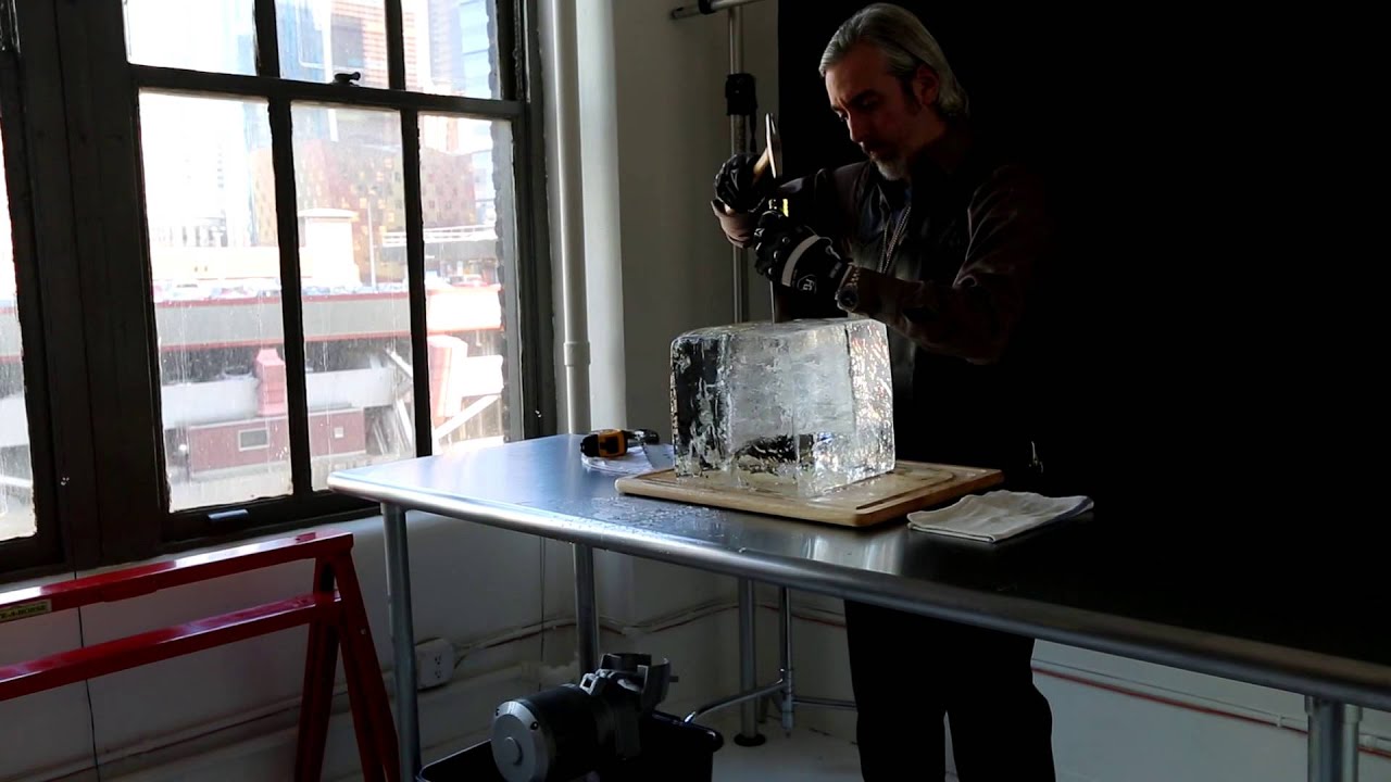 Carving Cocktail Ice