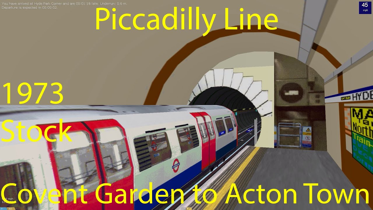 OpenBVE - Piccadilly Line, Covent Garden to Acton Town