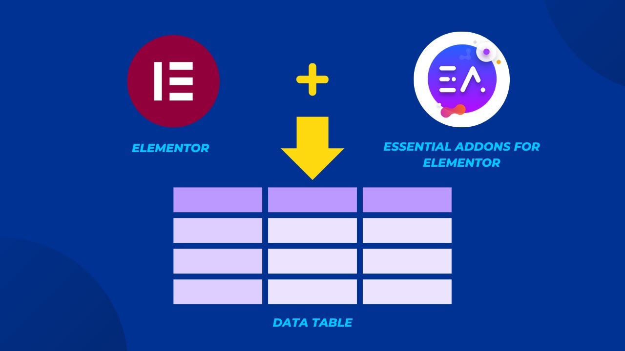 Как добавить таблицу данных в Elementor с помощью плагина Essential Addons for Elementor
