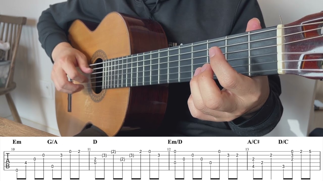 [Fingerstyle Guitar Tab] Ennio Morricone - Playing Love