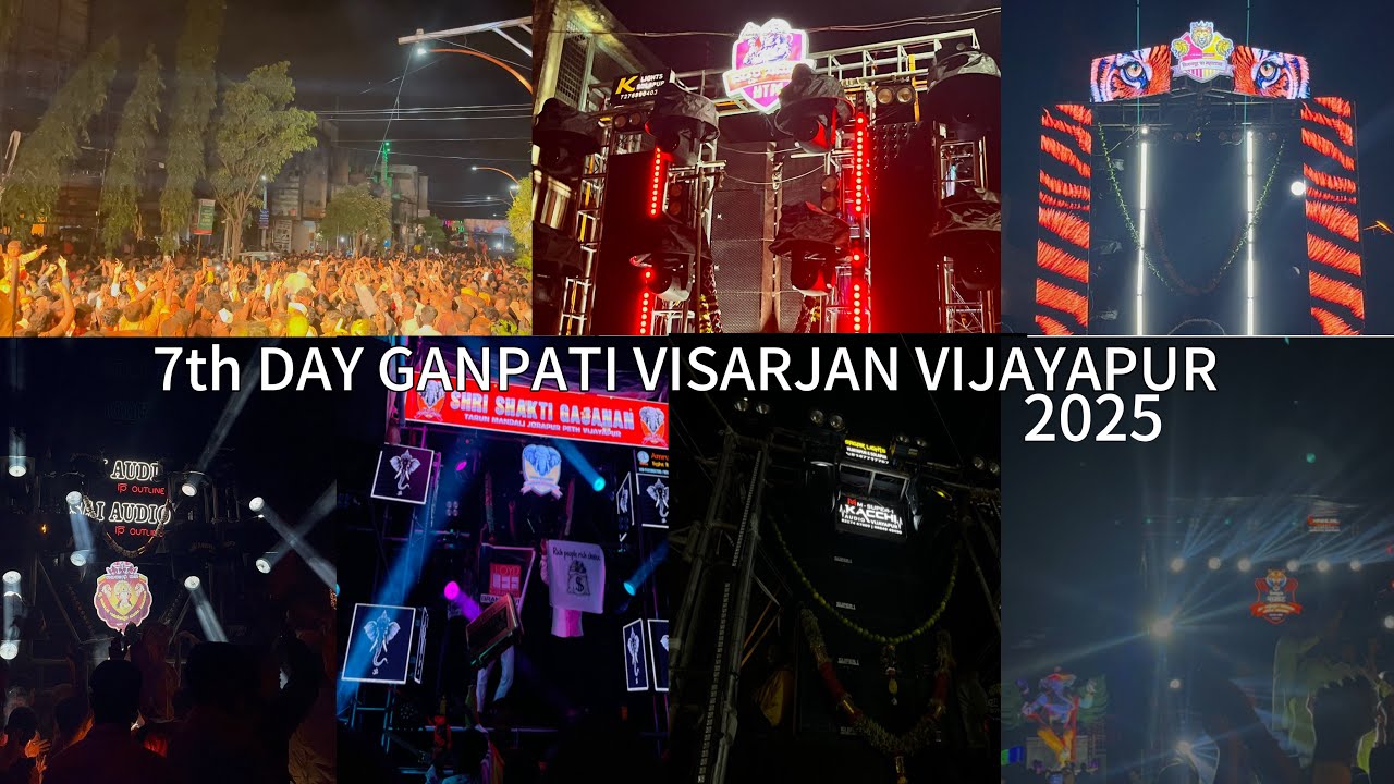 Bijapur Ganpati Visarjan 2025  | 7th Day | Dj setup’s ❤️‍🔥