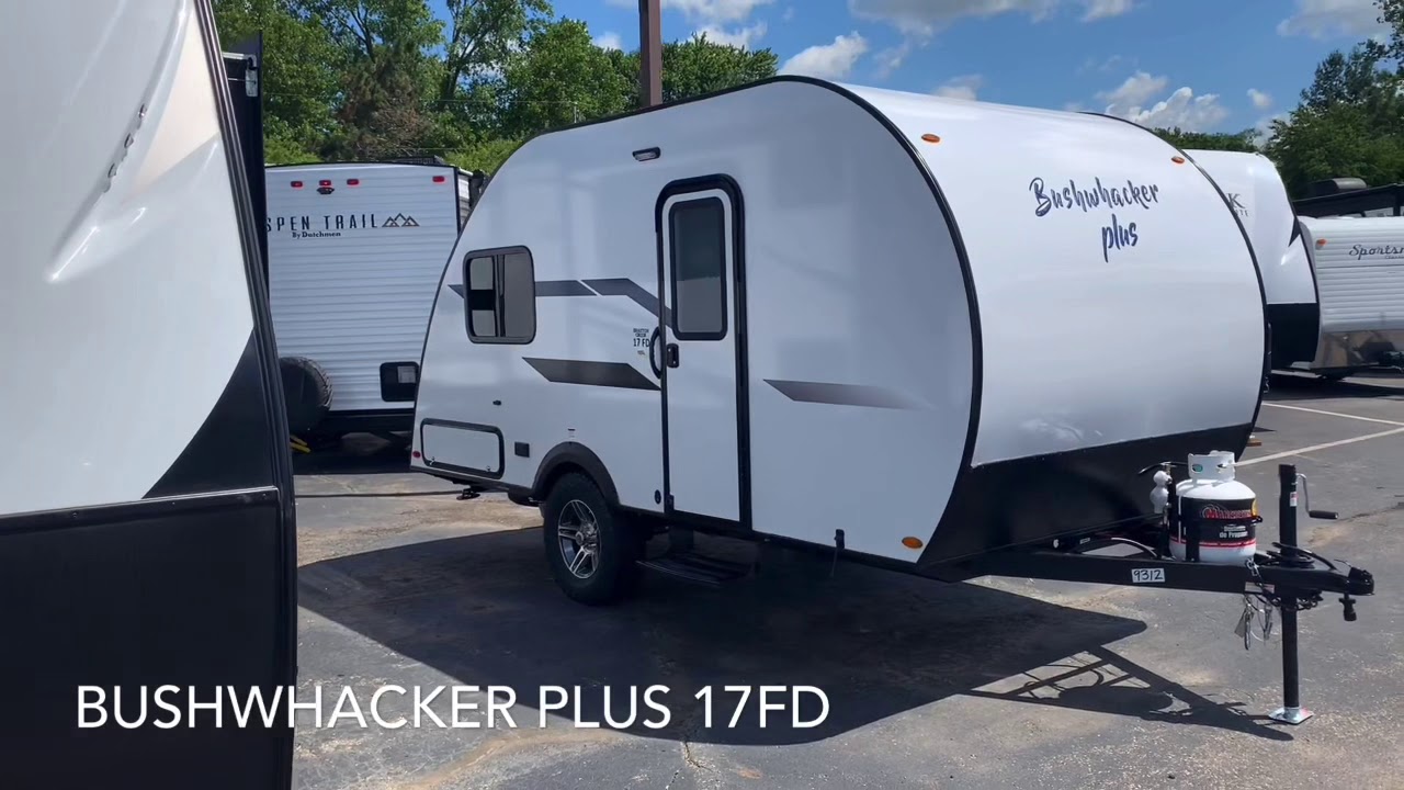 2021 Brand New Braxton Creek Bushwhacker Plus 17FD tear drop travel trailer. Front Dinette, rear bed