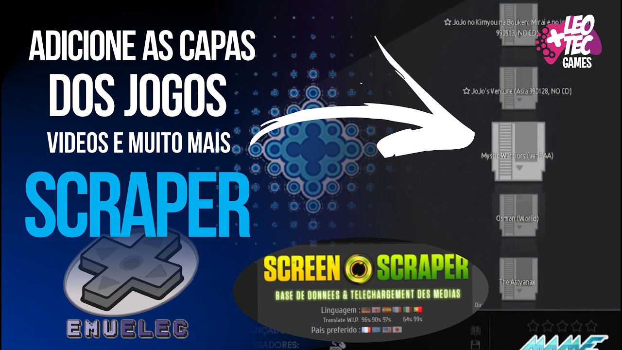Como ADICIONAR❔ as 🖼️CAPAS e 🎬VIDEOS DIRETO DO EMUELEC pelo SCRAPER