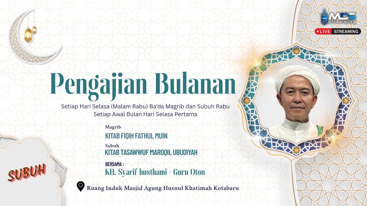 🔴LIVE LIVE PENGAJIAN RUTINAN BULANAN BERSAMA KH SYARIF BUSTHOMI TGL 28 JANUARI 2026