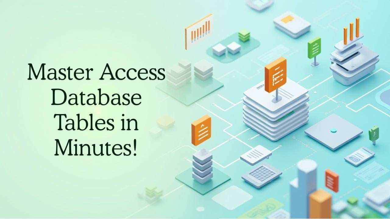 How to manage Database basics tables in Microsoft Access