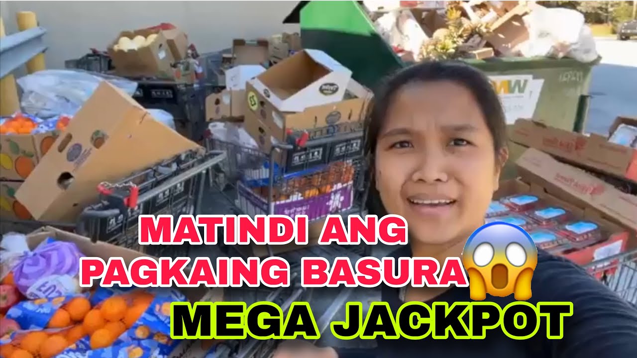 Dumpster diving Overload Mega Jackpot Matindi ang tinatapong pagkain hindi nagkasya sa Basurahan