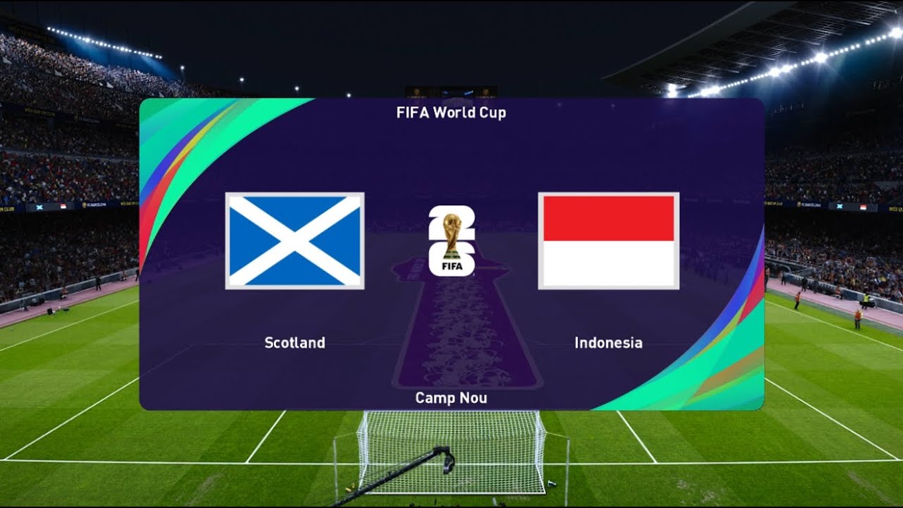 NYESAL KLO GAK NONTON ‼️ SKOTLANDIA vs INDONESIA | FINAL Piala Dunia | Full Match PES Gameplay