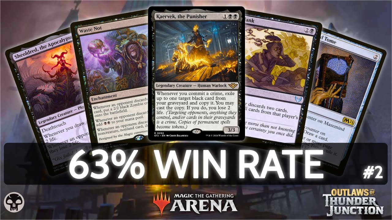 ⚫ Mono Black Discard, 63% Win Rate part 2 | MTG Arena | Explorer | BO3 | Outlaws of Thunder Junction