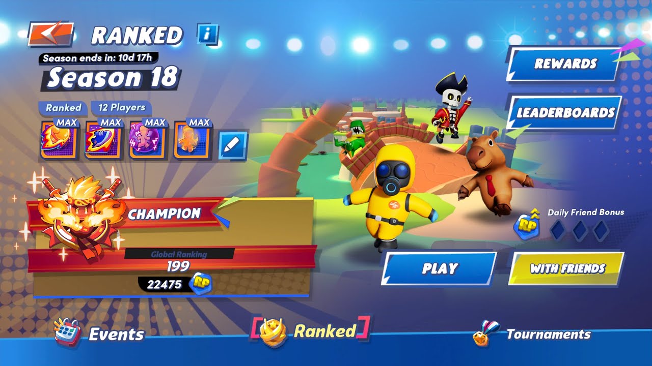 Stumble Guys 0.94 Playing Ranked Season 18