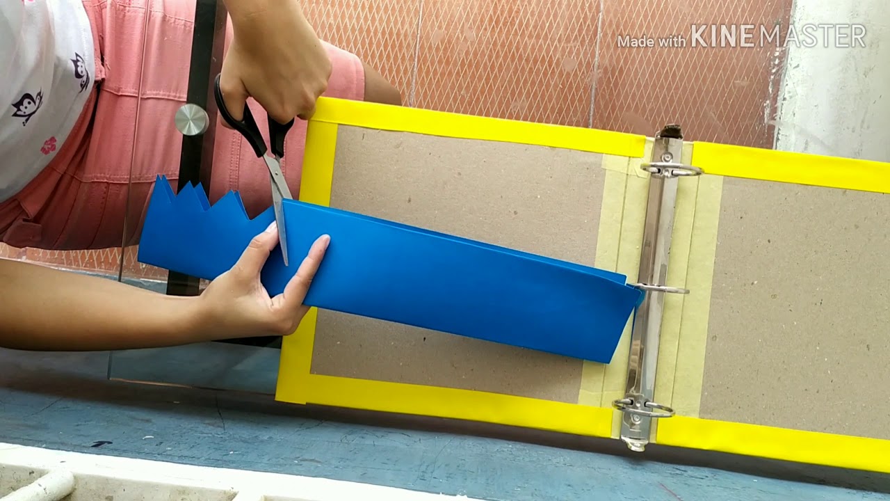 Cómo forrar una carpeta de aro en cartulina...
