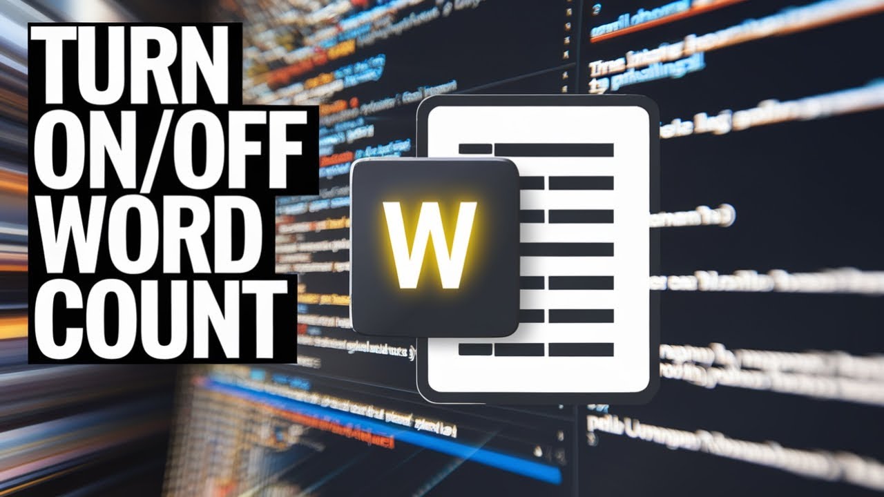 How to Turn On Off Word Count Microsoft Word