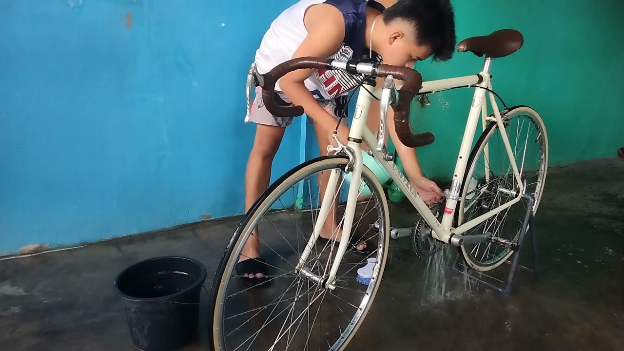 I clean my univega vintage road bike!