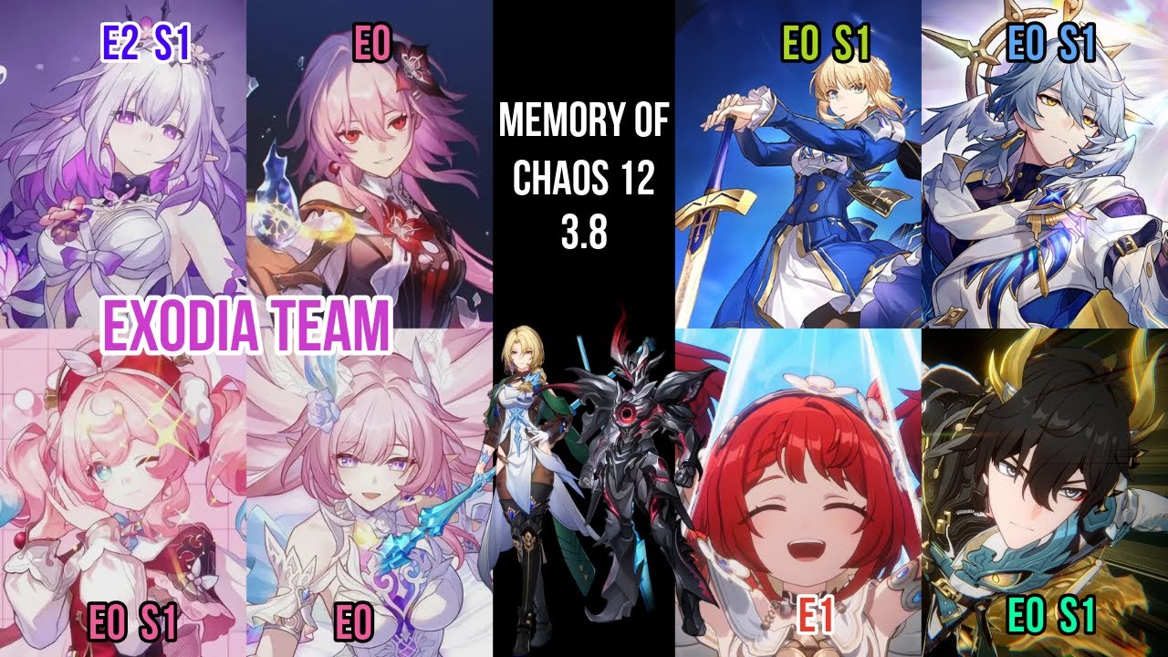 NEW MEMORY OF CHAOS 12 EXODIA TEAM x E0S1 SABER HYPERCARRY HONKAI STAR RAIL