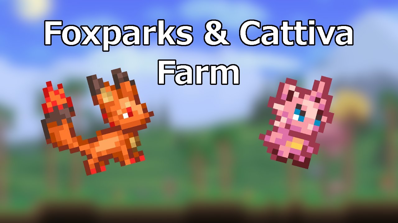 Terraria x Palworld Best Foxparks & Cattiva Farm / No Lifeform Analyzer