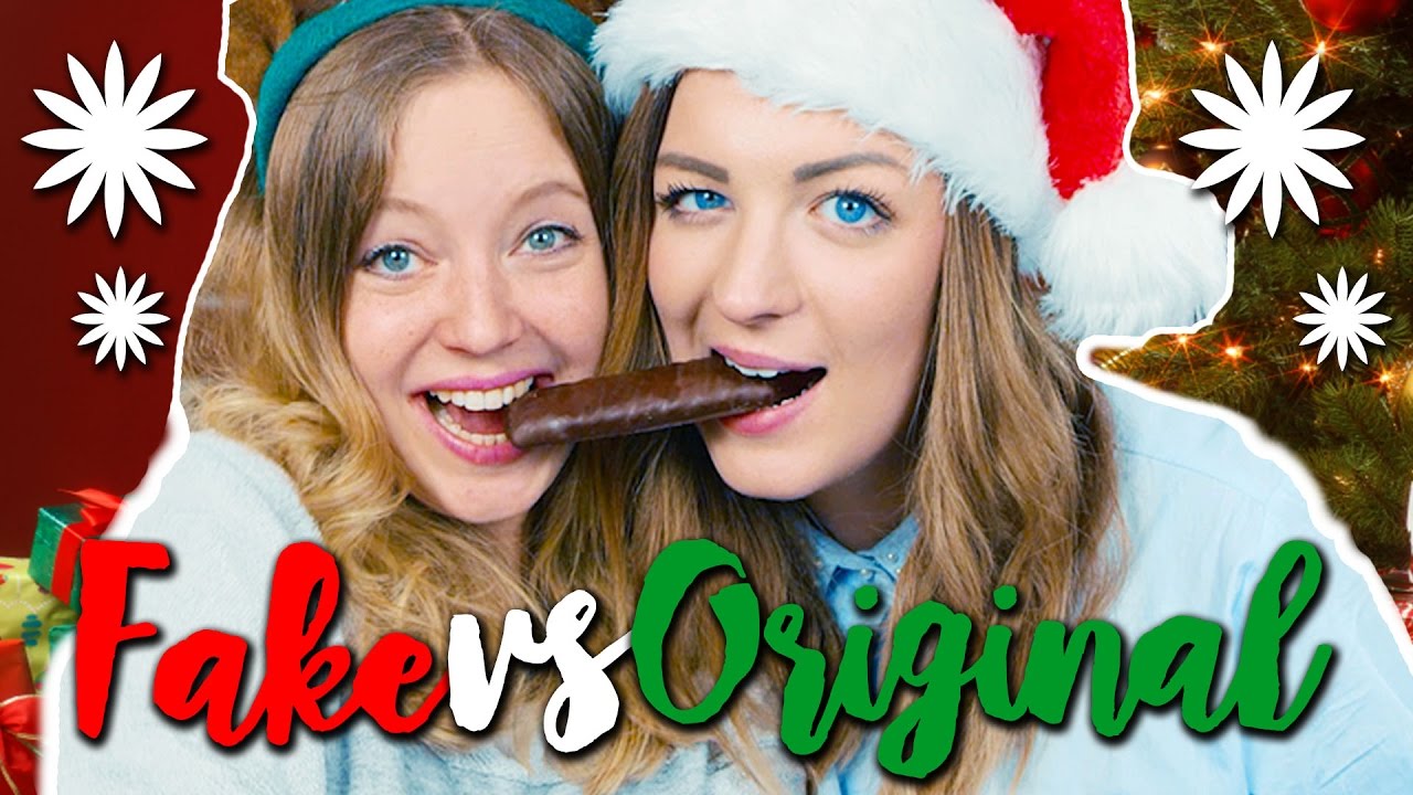 FAKE VS ORIGINAL! Weihnachts Süßigkeiten TESTEN mit Klein aber Hannah