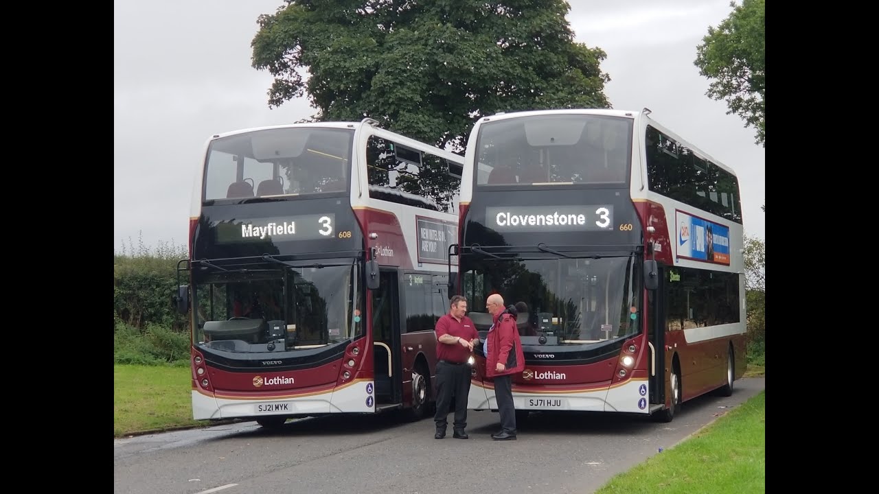 Lothian Buses route 3 time-lapse D'Arcy Roundabout to Lady Rd