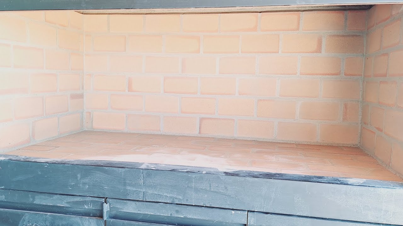 Asador con Ladrillo Refractario #arte #construction #asadores