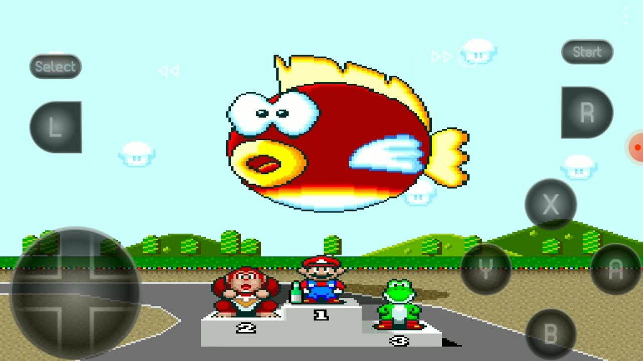 (HD) Super Mario Kart FullScreen - Mushroom Cup (Mario, 100cc Gameplay) (1080P, 4K60FPS)