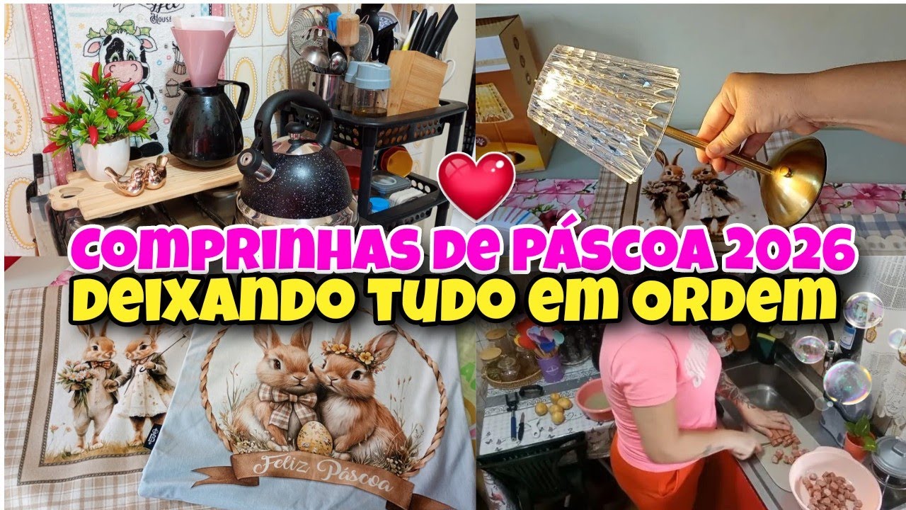 ✅ROTINA DO LAR ✨🏡fiz sopa de ervilha pro almoço 😋PRIMEIRAS COMPRINHAS 🛍️DE PÁSCOA 2026⛈️dia chuvoso 