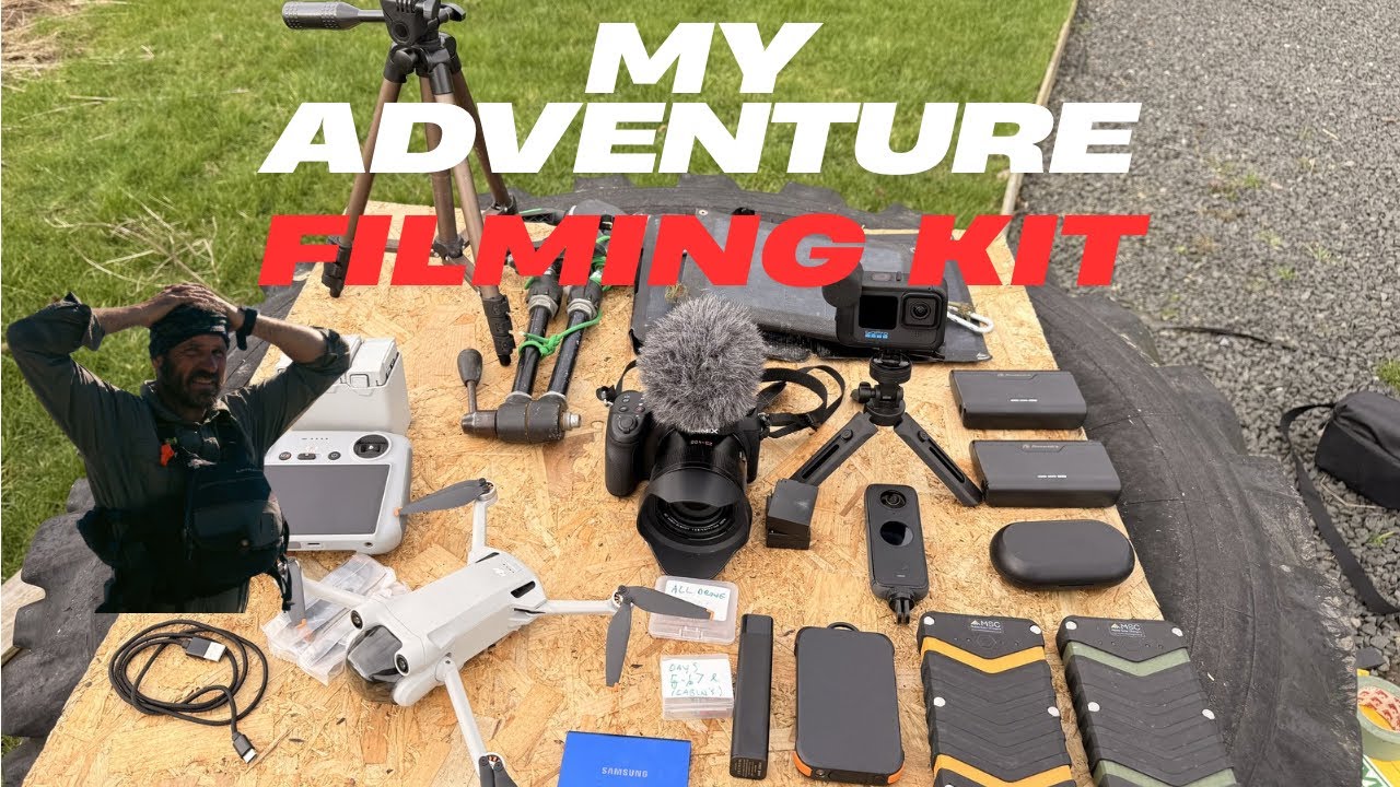 My wilderness adventure filming equipment breakdown. #filming #adventure @MobilesolarchargersCoUk  ​