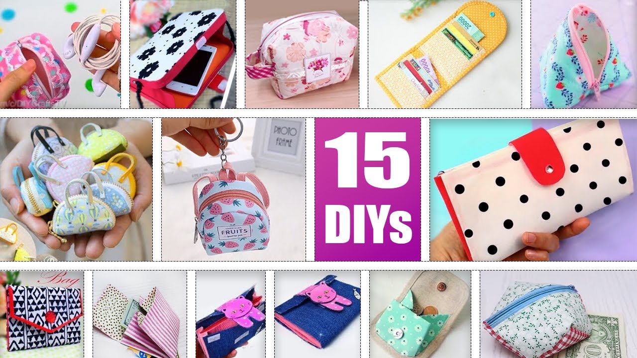 15 SUPER AWESOME DIY POUCH IDEAS 2021 FULL COLLECTION Purse Bag Tutorial