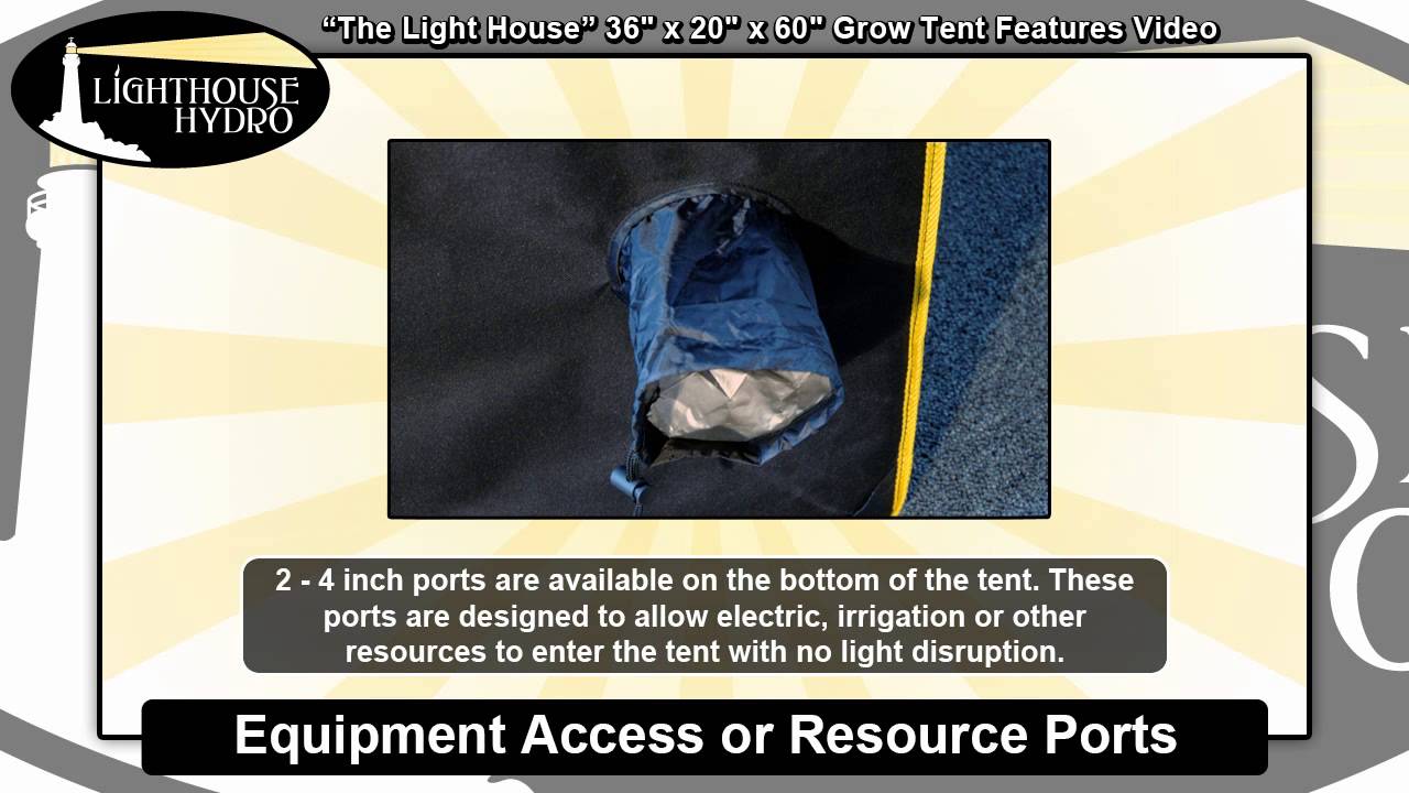 2014 Lighthouse Hydro Grow Tent - 3' x 1.7' x 5' Features Video