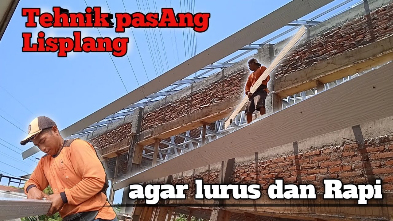 Tutorial pasang lisplang GRC rangka baja ringan yang benar dan rapi