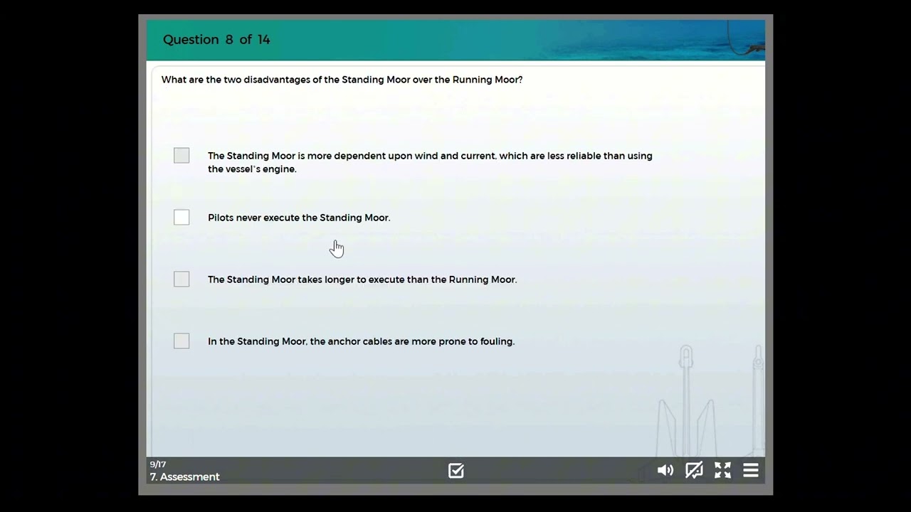 CBT 0247 Anchor mooring procedures (100%)