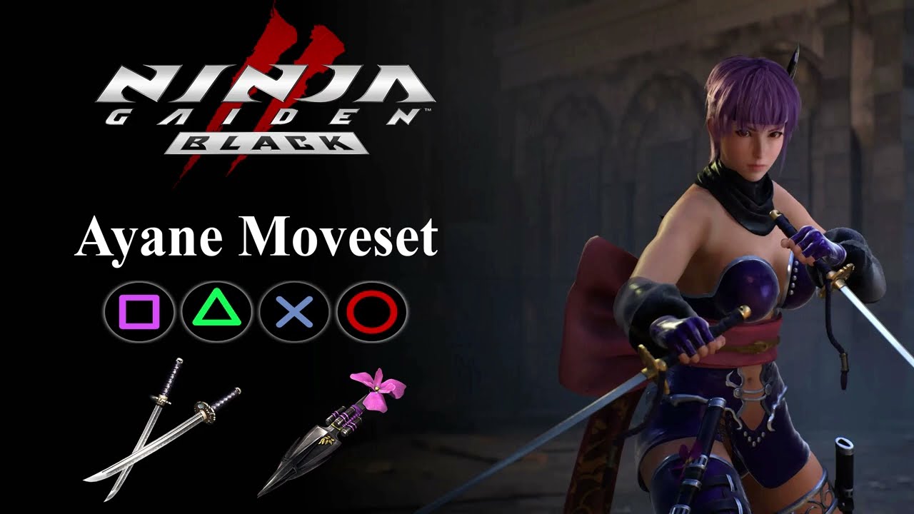 【Ninja Gaiden 2 Black】Ayane's Moveset | All Weapons & Ninpo