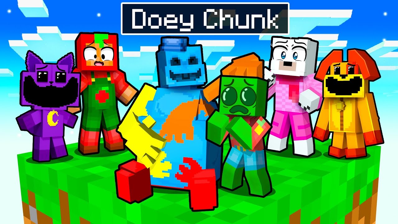 One Slime Block on a DOEY DOUGHMAN CHUNK in Minecraft!