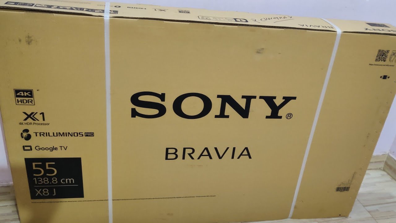 Sony x80j unboxing & installation.Sony 55" 4k TV with Google TV.