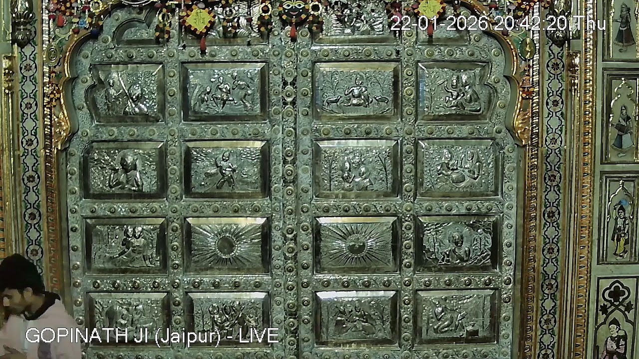 GOPINATH JI MANDIR (Jaipur) - LIVE DARSHAN (22nd january 2026)