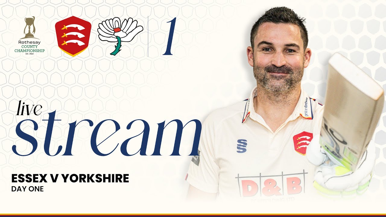 LIVE: Essex Men v Yorkshire Men: Day 1 Stream