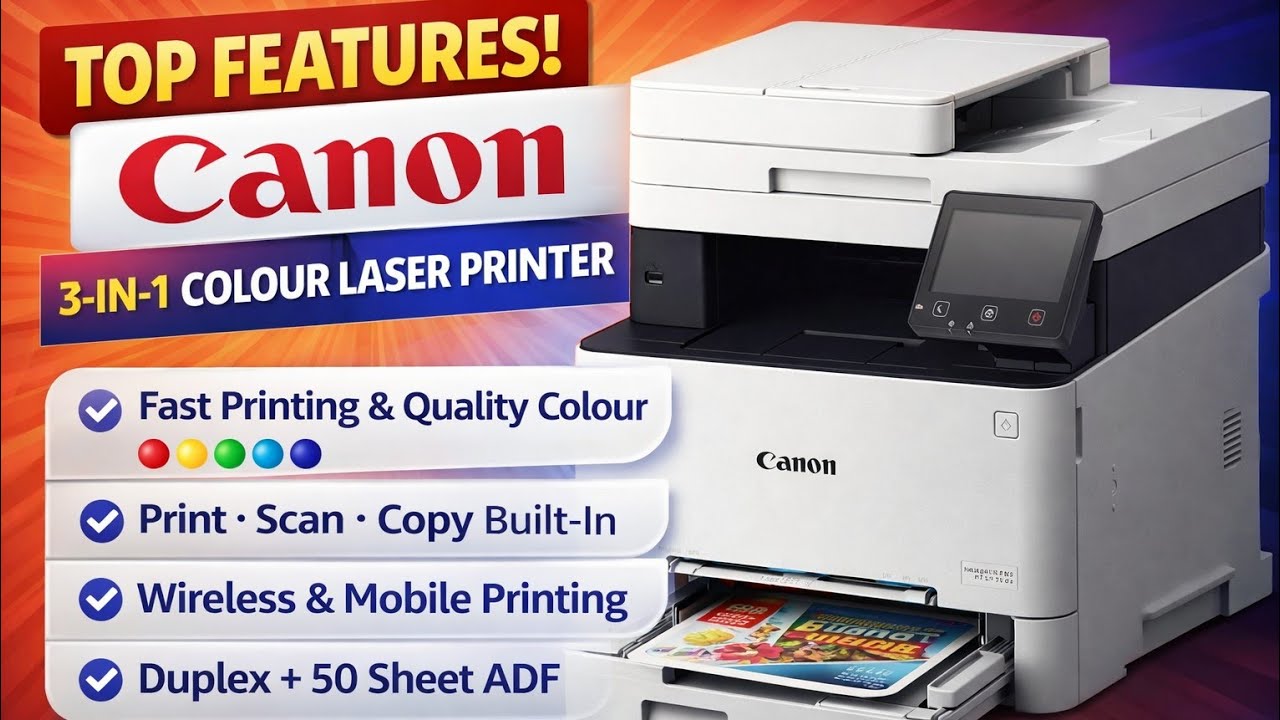Canon MF643Cdw Review 🔥 Best Colour Laser Printer for Office? | Speed, Quality & Connectivity Tested