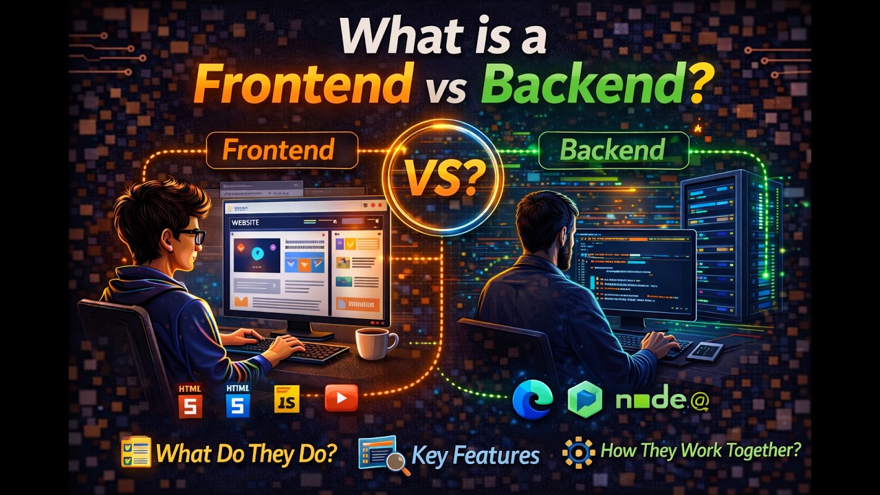 What is Frontend vs Backend?