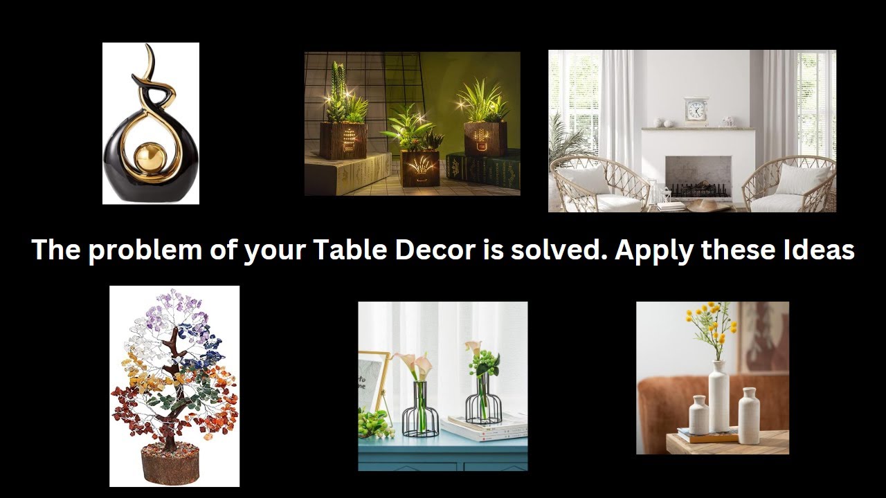 Table Vases| Glass |Ceramic| Plastic with Artificial Flowers for Center table