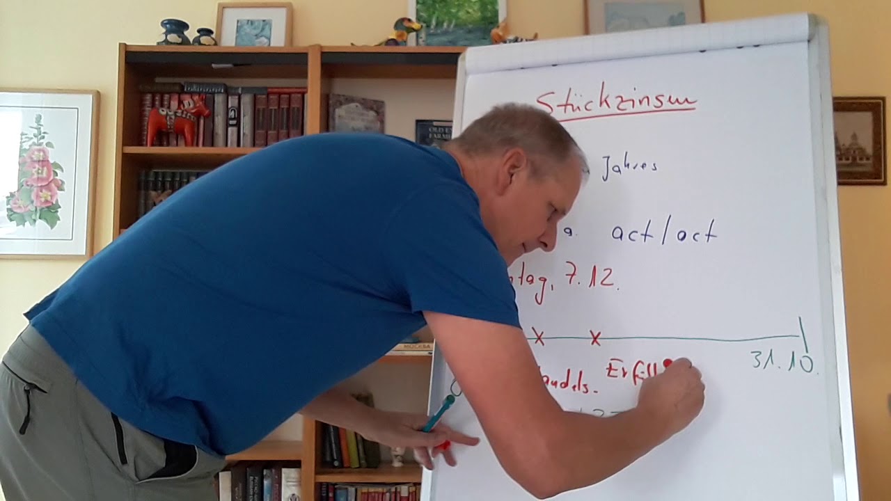Stückzinsen festverzinsliche Wertpapiere an einem praktischen Beispiel leicht verständlich erklärt